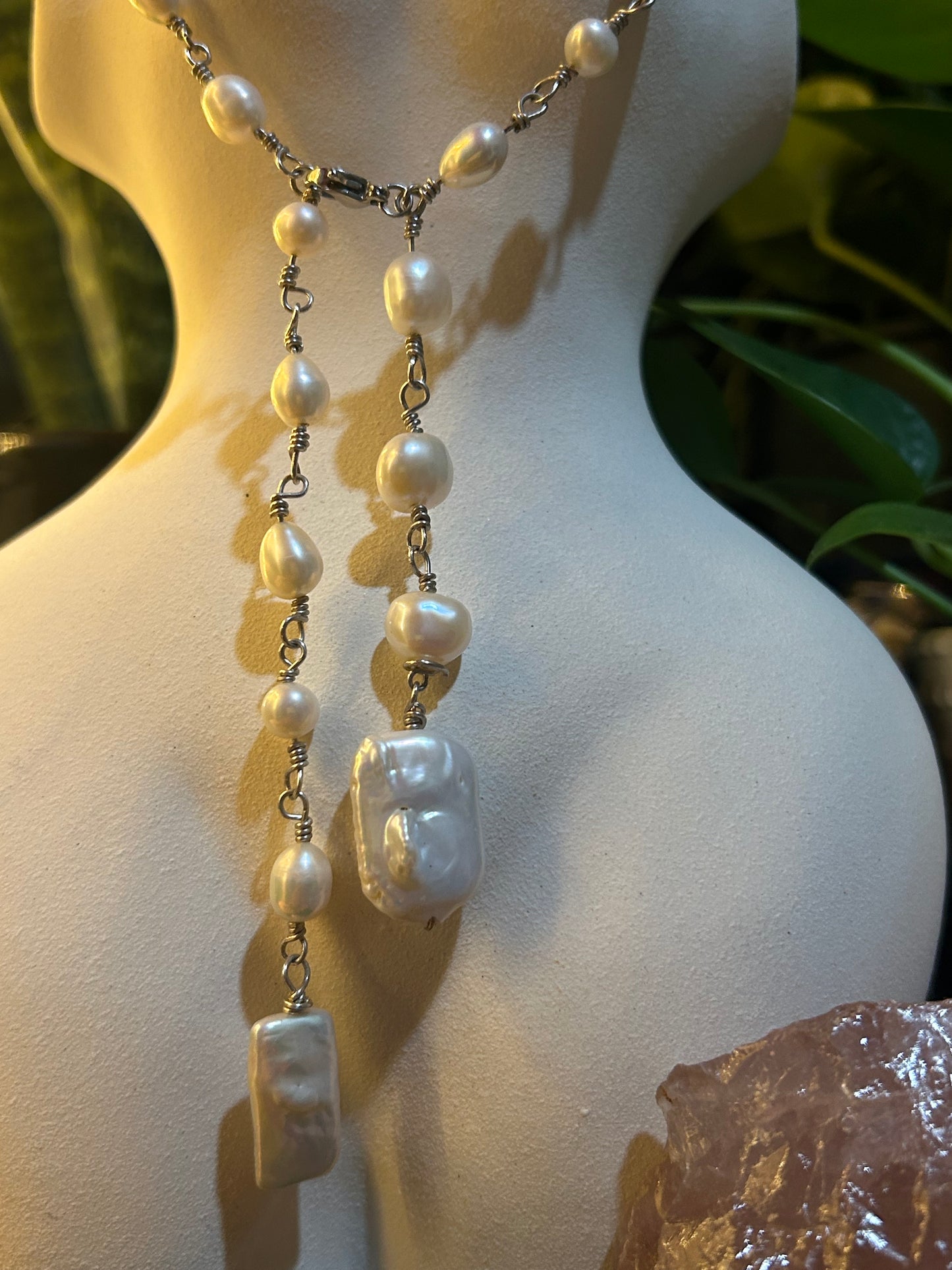 ethereal pearl necklace