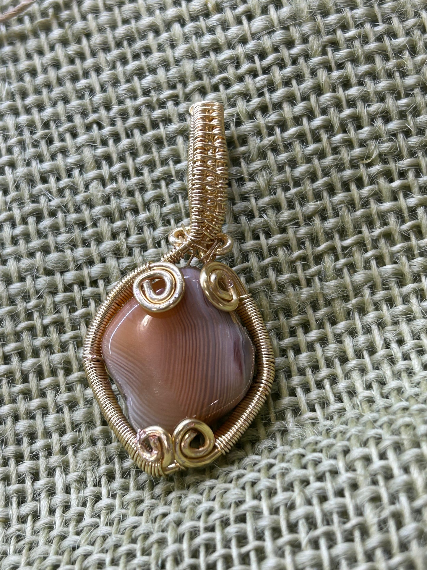 wrapped carnelian